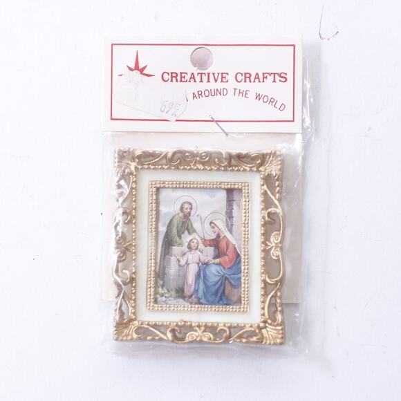 Creative Crafts, Holy Family, Dollhouse Miniature Art, Picture, Miniature - Picture 1 of 3
